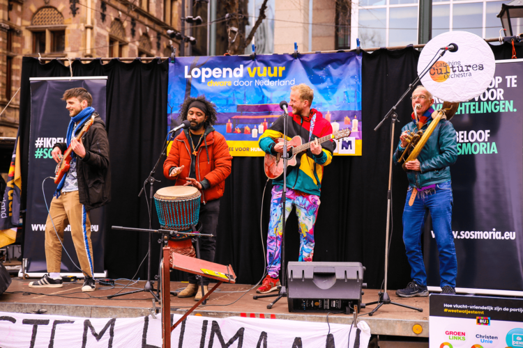 music band, plein den haag